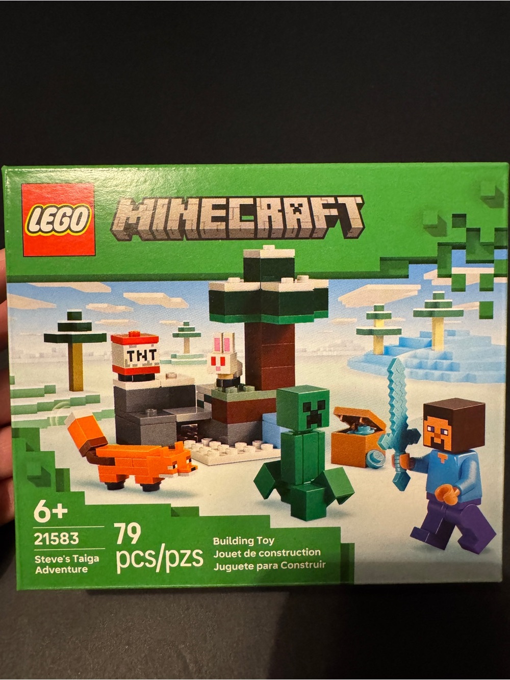 LEGO Minecraft Steve's Taiga Adventure - Green, Orange, Blue